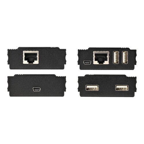 StarTech.com 4 Port USB 2.0 Extender-Hub über ein einzelnes CAT5e/CAT6 Ethernet Kabel (RJ45) Produktbild Additional View 2 L