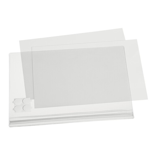 Plakattasche DIN A4 selbstklebend wasserdicht transparent Durable 501619 247x325x0,6mm (PACK=5 STÜCK) Produktbild Additional View 1 L