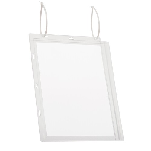 Plakattasche DIN A4 mit Kabelbinder wasserdicht transparent Durable 502719 262x340x0,6mm (PACK=5 STÜCK) Produktbild Additional View 3 L