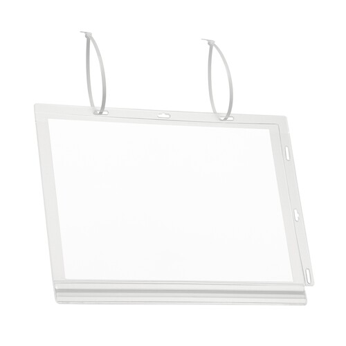 Plakattasche DIN A4 mit Kabelbinder wasserdicht transparent Durable 502719 262x340x0,6mm (PACK=5 STÜCK) Produktbild Additional View 4 L