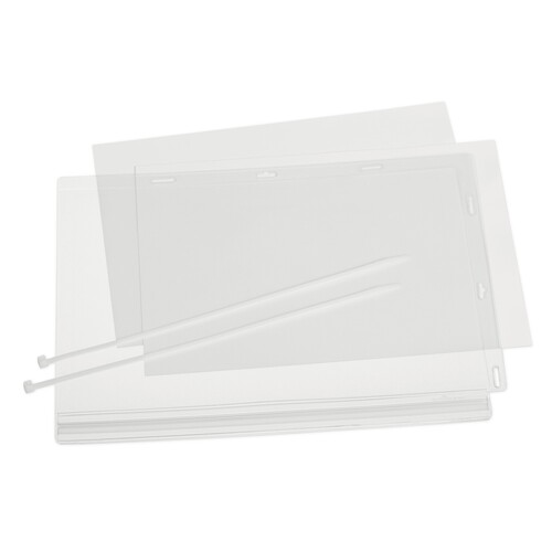 Plakattasche DIN A4 mit Kabelbinder wasserdicht transparent Durable 502719 262x340x0,6mm (PACK=5 STÜCK) Produktbild Additional View 1 L