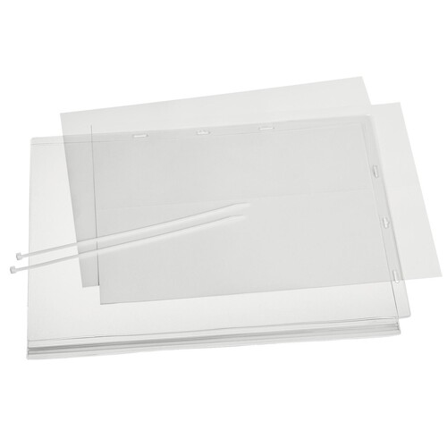 Plakattasche DIN A3 mit Kabelbinder wasserdicht transparent Durable 502819 335x445x0,6mm (PACK=5 STÜCK) Produktbild Additional View 1 L