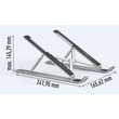 Laptop Ständer FOLD bis 15 Zoll silber Aluminium Durable 505123 Produktbild Additional View 1 S