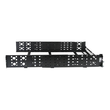 StarTech.com 2HE tiefenvestellbare 19 Zoll Server Rack Schienen - Universal Rack Schiene - Rack-Schi Produktbild Additional View 3 S
