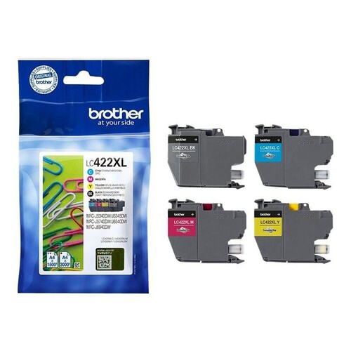 Brother LC422XL Multipack - 4er-Pack - Hohe Ergiebigkeit Produktbild Additional View 1 L