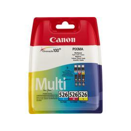 Canon CLI-526 C/M/Y Multi pack - 3er-Pack - Gelb, Cyan, Magenta Produktbild