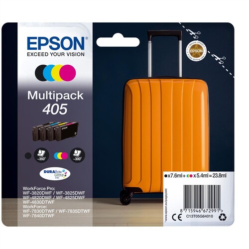 Epson 405 - 4er-Pack - Schwarz, Gelb, Cyan, Magenta Produktbild Additional View 1 L