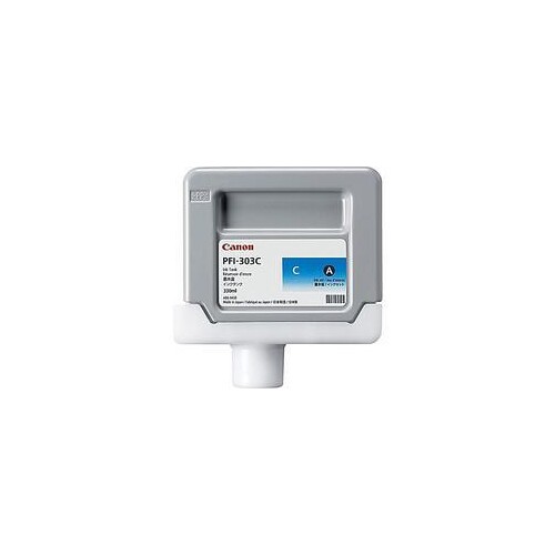 Canon PFI-303 C - 330 ml - Cyan - Original - Tintenbehälter Produktbild Front View L
