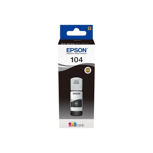 Tintenflasche 104 für Epson EcoTank ET-2710/2720/4700 65ml schwarz Epson C13T00P140 Produktbild