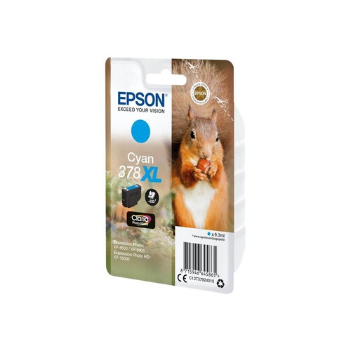 Epson 378XL - 9.3 ml - mit hoher Kapazität - Cyan Produktbild Additional View 1 L