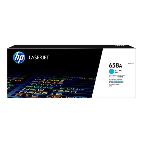 HP 658A - Cyan - Original - LaserJet - Tonerpatrone (W2001A) Produktbild Front View L