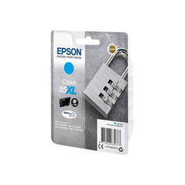 Epson 35XL - 20.3 ml - XL - Cyan - Original - Blister mit RF- / aktustischem Alarmsignal Produktbild