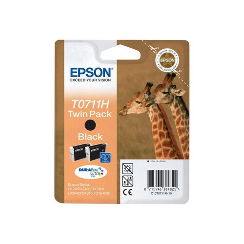 Epson T0711 Twin Pack - 2er-Pack - 22.2 ml - mit hoher Kapazität
