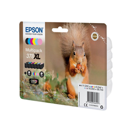 Epson 378XL Multipack - 6er-Pack - XL - Schwarz, Gelb, Cyan, Magenta, hellmagentafarben, hell Cyan Produktbild