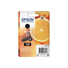 Epson 33 - 6.4 ml - Schwarz - Original - Blisterverpackung Produktbild