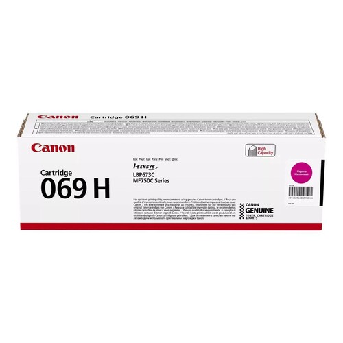 Canon 069H - Hohe Ergiebigkeit - Magenta - original Produktbild Front View L