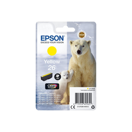 Epson 26 - 4.5 ml - Gelb - Original - Blister mit RF- / aktustischem Alarmsignal Produktbild