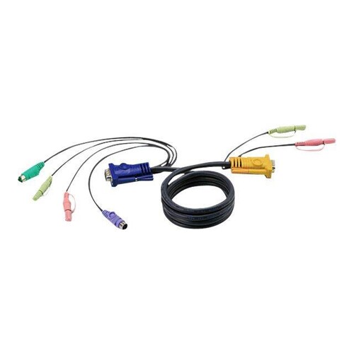 ATEN 2L-5305P - Tastatur- / Video- / Maus- / Audio-Kabel - 15 pin D-Sub (DB-15) Produktbild