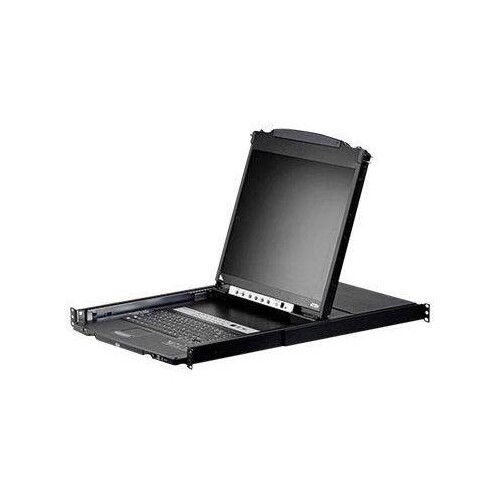 ATEN Slideaway CL5808N - KVM-Konsole mit KVM-Switch - 8 Anschlüsse - PS/2, USB - 48.3 cm (19") Produktbild