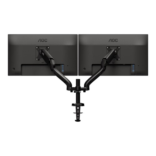 AOC AD110D0 - Befestigungskit - einstellbarer Arm - für 2 LCD-Displays - Aluminiumlegierung - Schwar Produktbild Additional View 2 L
