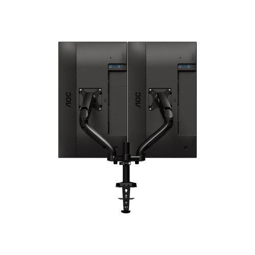 AOC AD110D0 - Befestigungskit - einstellbarer Arm - für 2 LCD-Displays - Aluminiumlegierung - Schwar Produktbild Additional View 4 L