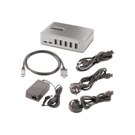 StarTech.com 10-Port USB-C Hub, 8x USB-A + 2x USB-C, Self-Powered w/ 65W Power Supply, USB 3.1 10Gbp Produktbild