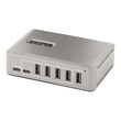 StarTech.com 10-Port USB-C Hub, 8x USB-A + 2x USB-C, Self-Powered w/ 65W Power Supply, USB 3.1 10Gbp Produktbild Additional View 1 S