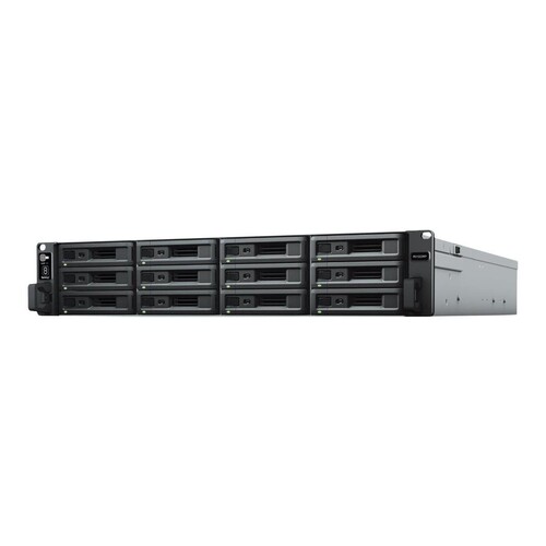 Synology RX1223RP Expansion Unit - Speichergehäuse - 12 Schächte (SATA) Produktbild Front View L