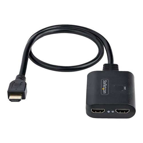 StarTech.com 2-Port HDMI Splitter, 4K 60Hz HDMI 2.0 Video, 4K HDMI Splitter 1 In 2 Out, 1x2 HDMI Dis Produktbild Additional View 3 L