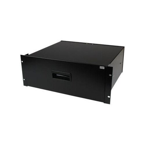 StarTech.com 4HE Rackschublade aus Stahlblech in Schwarz Produktbild Additional View 1 L