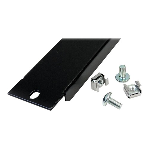StarTech.com 1HE Blindblende für 19 Zoll Servergehäuse und -schränke - Blindabdeckung - Schwarz - 1U Produktbild Additional View 1 L