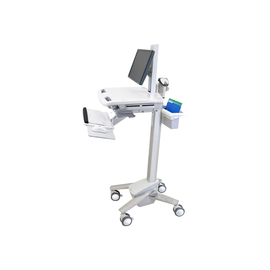 Ergotron Wagen - für LCD-Display / PC-Ausrüstung - medizinisch - Kunststoff, Aluminium, verzinker St Produktbild
