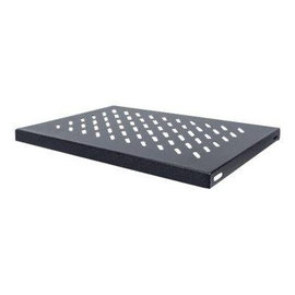 Intellinet 19" Fachboden zur Festmontage, 1 HE, 345 mm Tiefe, schwarz - Rack - Regal - Schwarz, RAL Produktbild