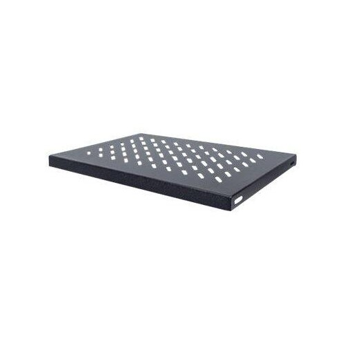Intellinet 19" Fachboden zur Festmontage, 1 HE, 345 mm Tiefe, schwarz - Rack - Regal - Schwarz, RAL Produktbild
