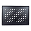 Intellinet 19" Fachboden zur Festmontage, 1 HE, 345 mm Tiefe, schwarz - Rack - Regal - Schwarz, RAL Produktbild Additional View 2 S