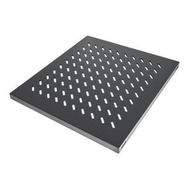 Intellinet 19" Fachboden zur Festmontage, 1 HE, 525 mm Tiefe, schwarz - Rack - Regal - Schwarz, RAL Produktbild