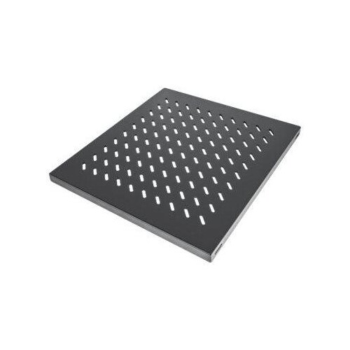 Intellinet 19" Fachboden zur Festmontage, 1 HE, 525 mm Tiefe, schwarz - Rack - Regal - Schwarz, RAL Produktbild