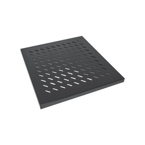 Intellinet 19" Fachboden zur Festmontage, 1 HE, 525 mm Tiefe, schwarz - Rack - Regal - Schwarz, RAL Produktbild Additional View 2 L