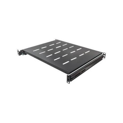 Intellinet 19" Ausziehbarer Fachboden, 1 HE, geeignet für Schränke mit 600 bis 800 mm Tiefe, Ablagef Produktbild Additional View 3 L