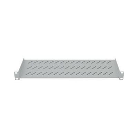 Intellinet 19" Cantilever Shelf, 1U, 2-Point Front Mount, 150mm Depth, Max 25kg, Grey, Three Year Wa Produktbild