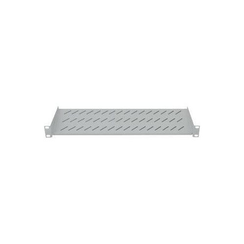 Intellinet 19" Cantilever Shelf, 1U, 2-Point Front Mount, 150mm Depth, Max 25kg, Grey, Three Year Wa Produktbild Front View L