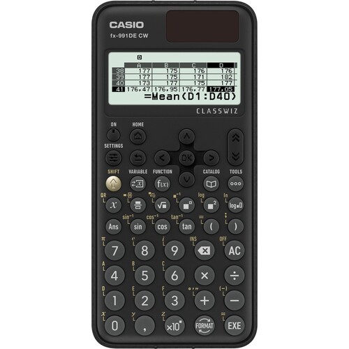 Taschenrechner Casio FX-991DE CW Class Wiz 680+ Funktionen Solar-/Batteriebetrieb Produktbild Front View L
