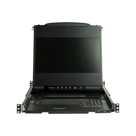 StarTech.com Rack KVM Konsole HD 1080p - US Tastatur(QWERTY), Ein Port DVI/VGA KVM mit 17" LCD Monit Produktbild