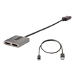 StarTech.com 2-Port DisplayPort MST Hub, Dual 4K 60Hz, DP to 2x DisplayPort Monitor Adapter, DP 1.4 Produktbild Additional View 1 S