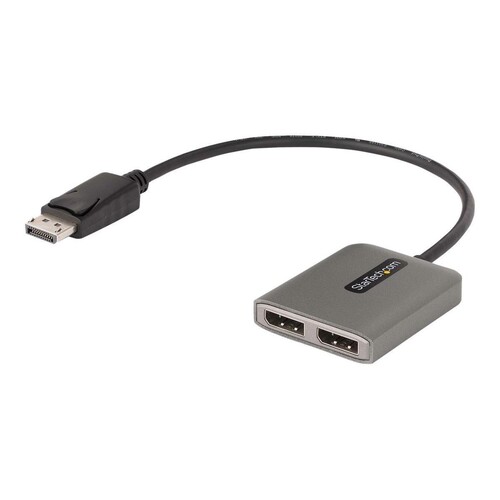 StarTech.com 2-Port DisplayPort MST Hub, Dual 4K 60Hz, DP to 2x DisplayPort Monitor Adapter, DP 1.4 Produktbild Additional View 2 L