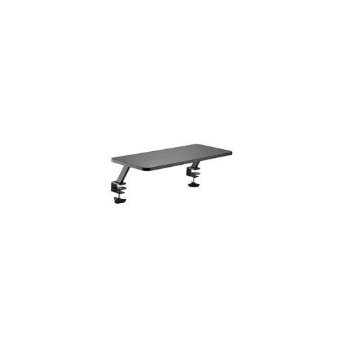 LogiLink Aufstellung - Riser - für Monitor - 650 mm lang - Stahl, Graukarton, Kunststoff - Schwarz - Produktbild Front View L