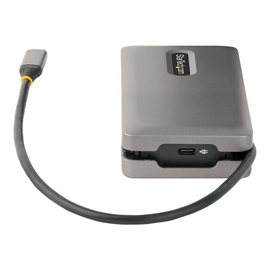 StarTech.com USB-C Multiport Adapter, 4K 60Hz HDMI/DP Video, 3-Port USB Hub, 100W Power Delivery Pas Produktbild