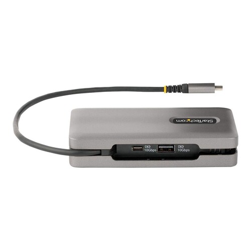 StarTech.com USB-C Multiport Adapter, 4K 60Hz HDMI/DP Video, 3-Port USB Hub, 100W Power Delivery Pas Produktbild Additional View 3 L