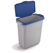 Abfalleimer DURABIN 60l Behälter grau + Klappdeckel blau Durable VEH2022011 52x61x49cm Produktbild