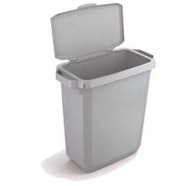 Abfalleimer DURABIN 60l Behälter grau + Klappdeckel grau Durable VEH2022012 52x61x49cm Produktbild